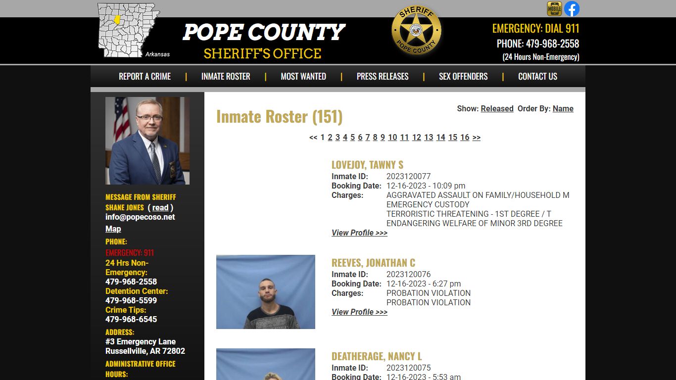 Inmate Roster - Current Inmates Booking Date Descending - Pope County ...